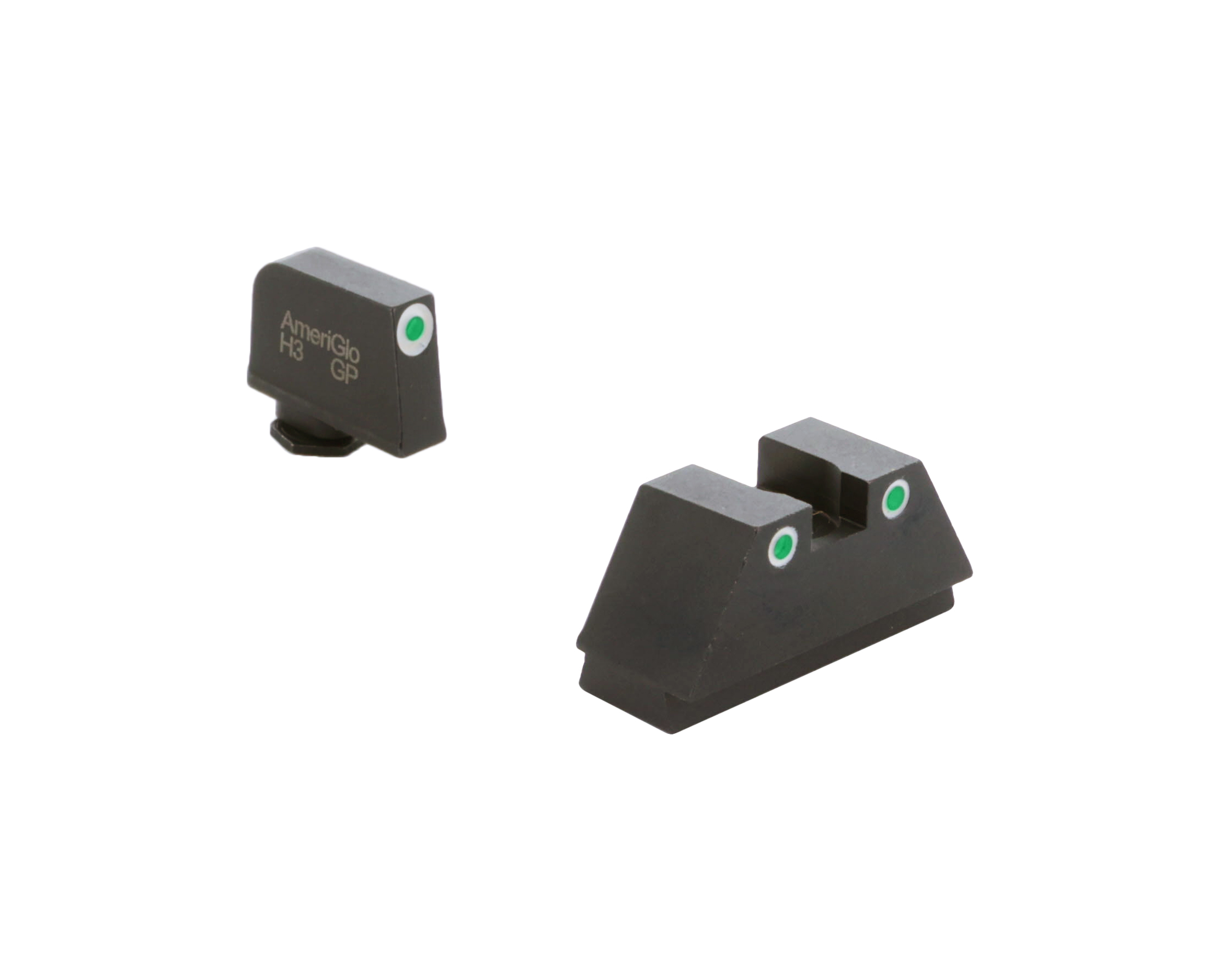 AMERIGLO XL TALL CLASSIC SET, GREEN TRITIUM 3 DOT