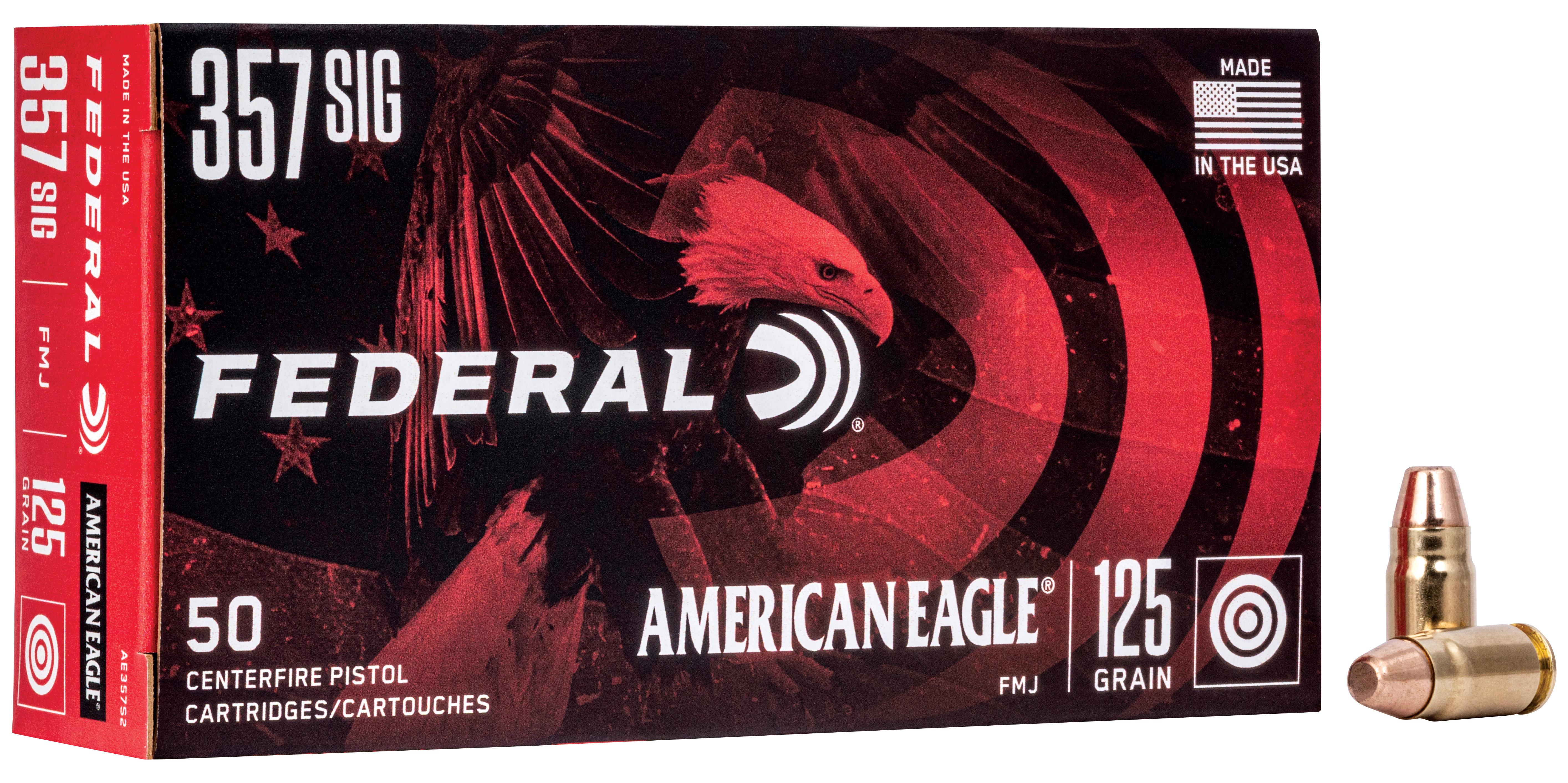 FEDERAL AMERICAN EAGLE 357SIG 125 GRAIN