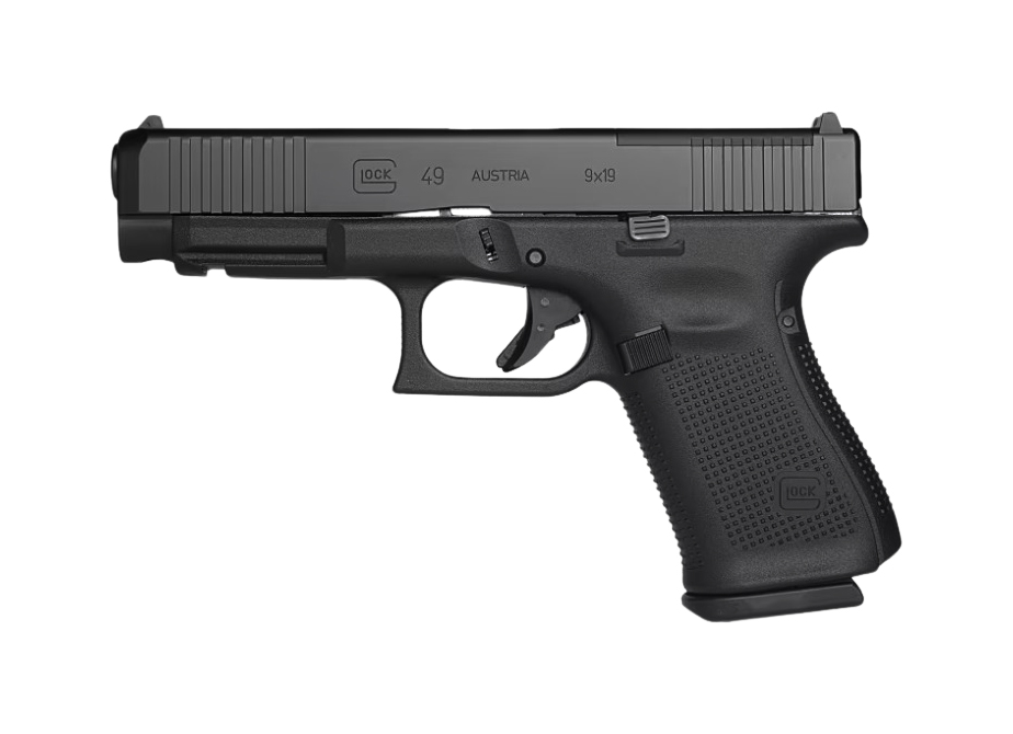 GLOCK 49MOS GEN5 9MM PISTOL, FRONT SERRATIONS,
